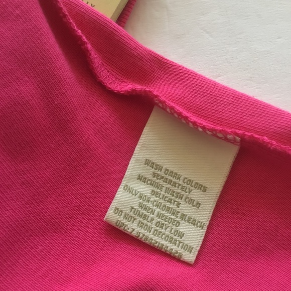 GREENSOURCE PINK EMBELLISHED TANK TOP SMALL NWT - Picture 5 of 11